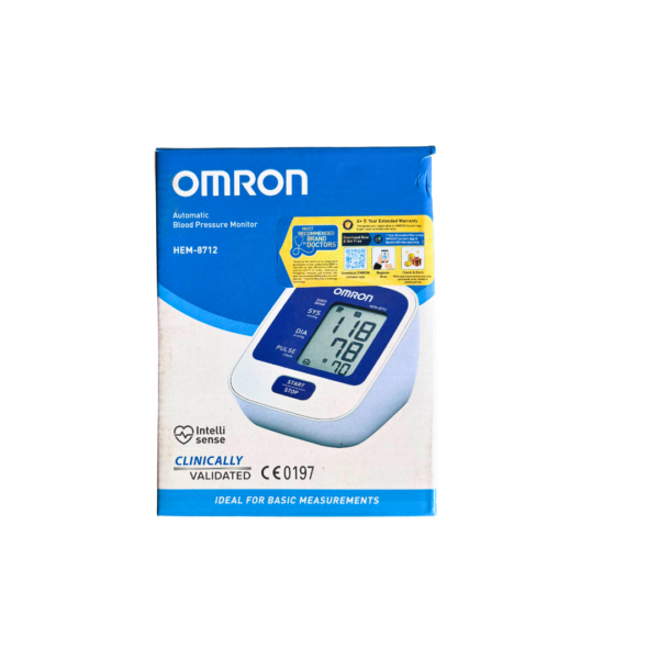 OMRON AUTOMATIC BLOOD PRESSURE MACHINE | Model No: HEM-8712