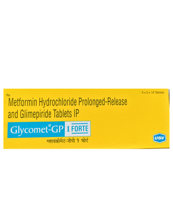 Glycomet GP1 Forte | By USV | 10 Tablets