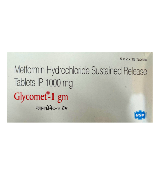 Glycomet 1GM | By USV | 15 Tablets